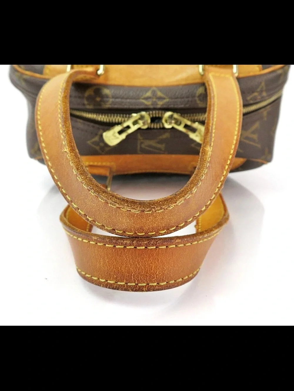 Louis Vuitton Monogram Canvas Brown & Tan Shoulder Tote